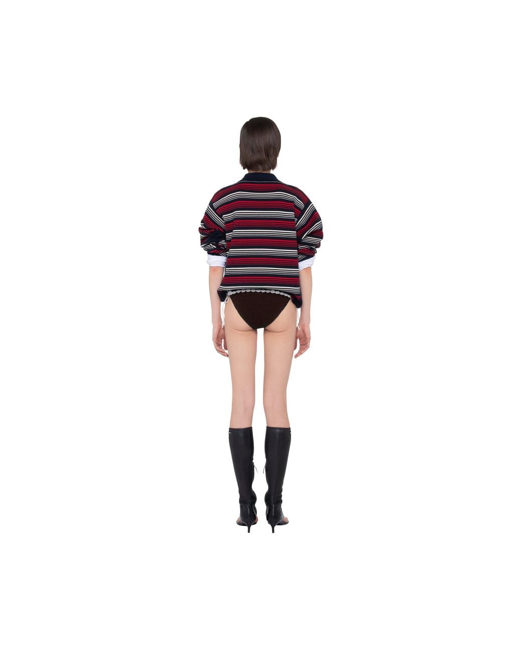 Miu Miu Natural Cotton Bikini Panties With Logo
