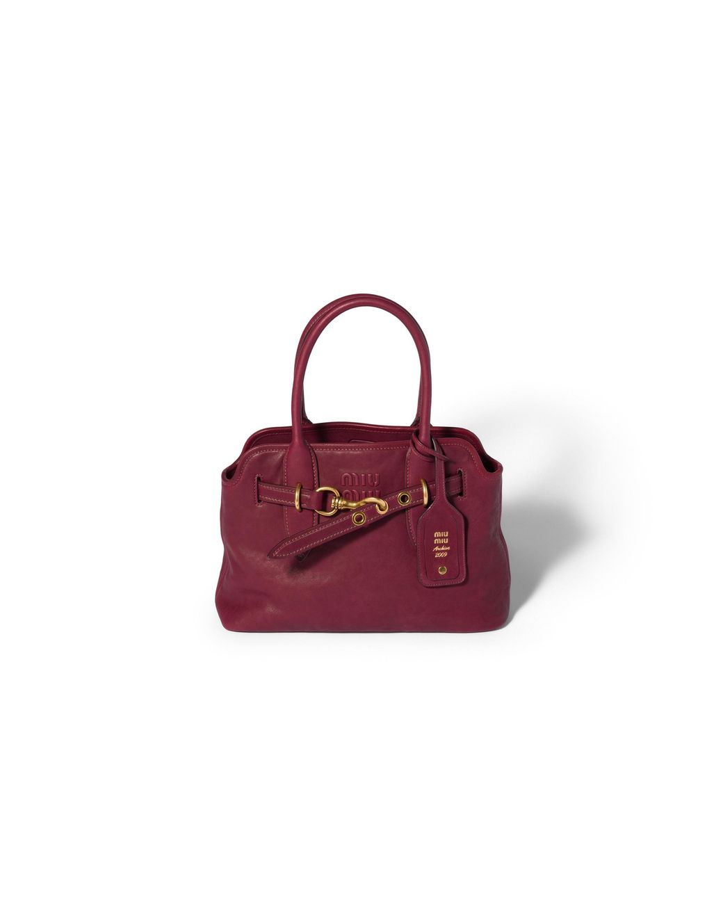 Miu Miu Red Aventure Nappa Leather Bag