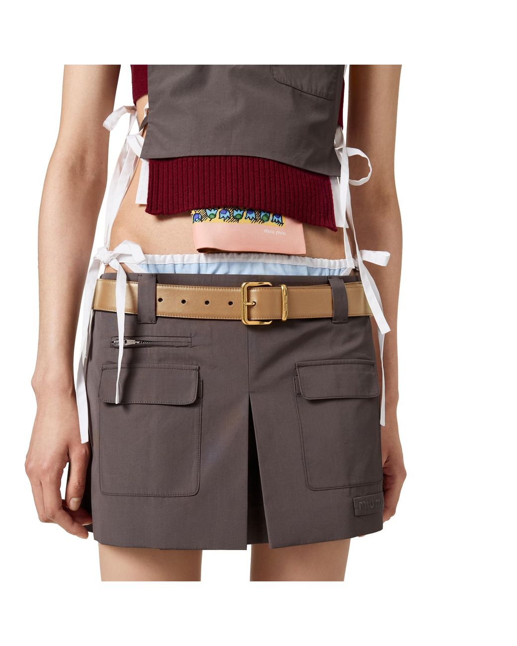 Miu Miu Brown Leather Belt