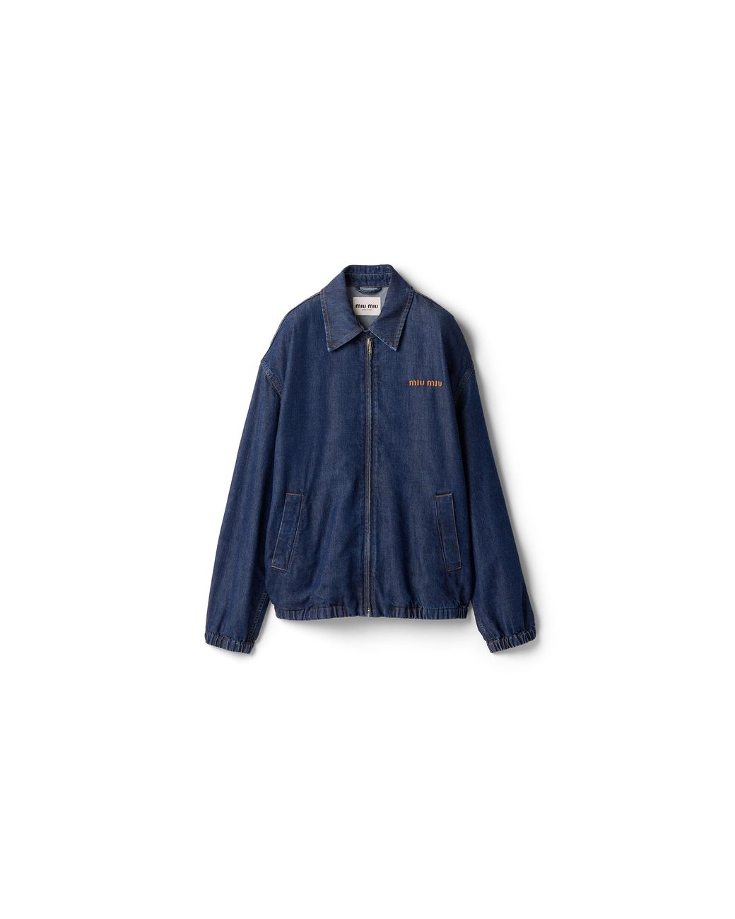 Miu Miu Blue Denim Blouson Jacket
