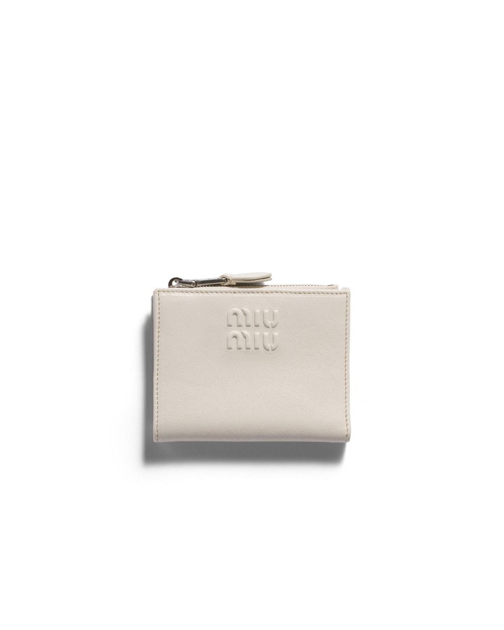 Miu Miu White Small Leather Wallet