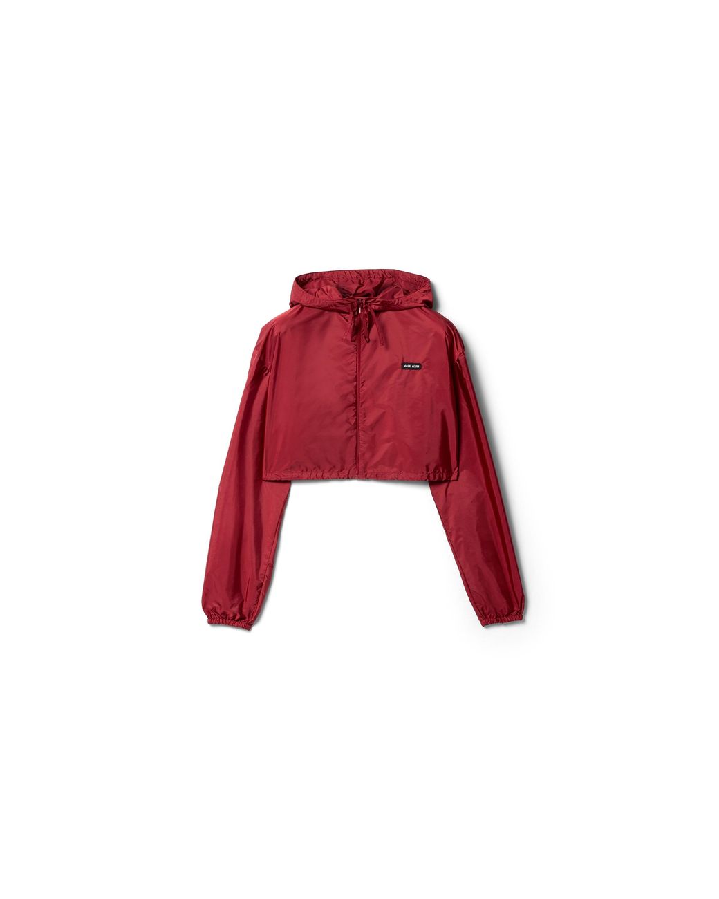 Miu Miu Red Technical Fabric Windbreaker