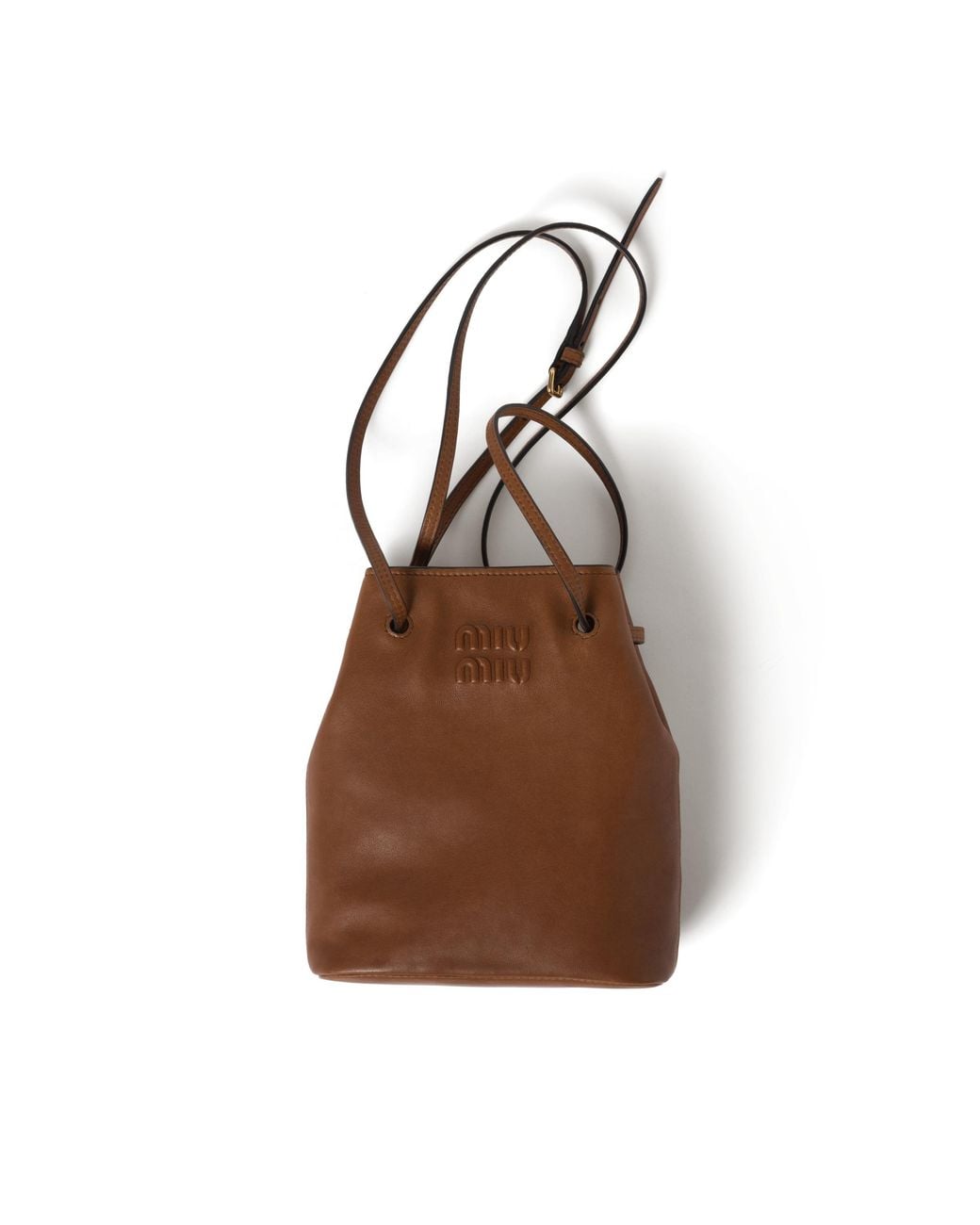 Miu Miu Brown Nappa Leather Mini-Bag