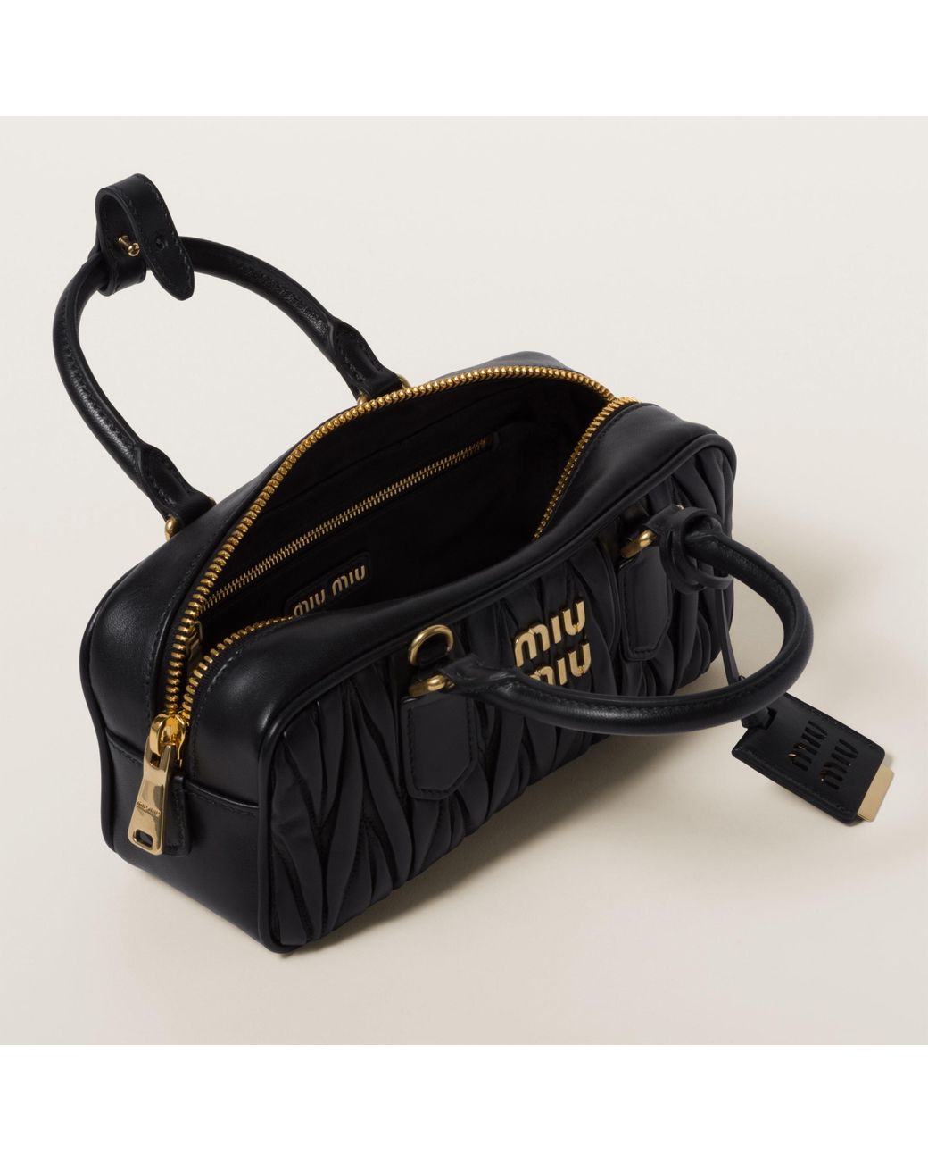 Black Arcadie Matelassé Nappa Leather Mini-bag
