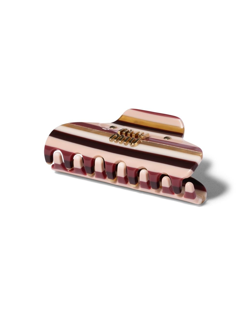 Miu Miu Red Claw Clip With Logo