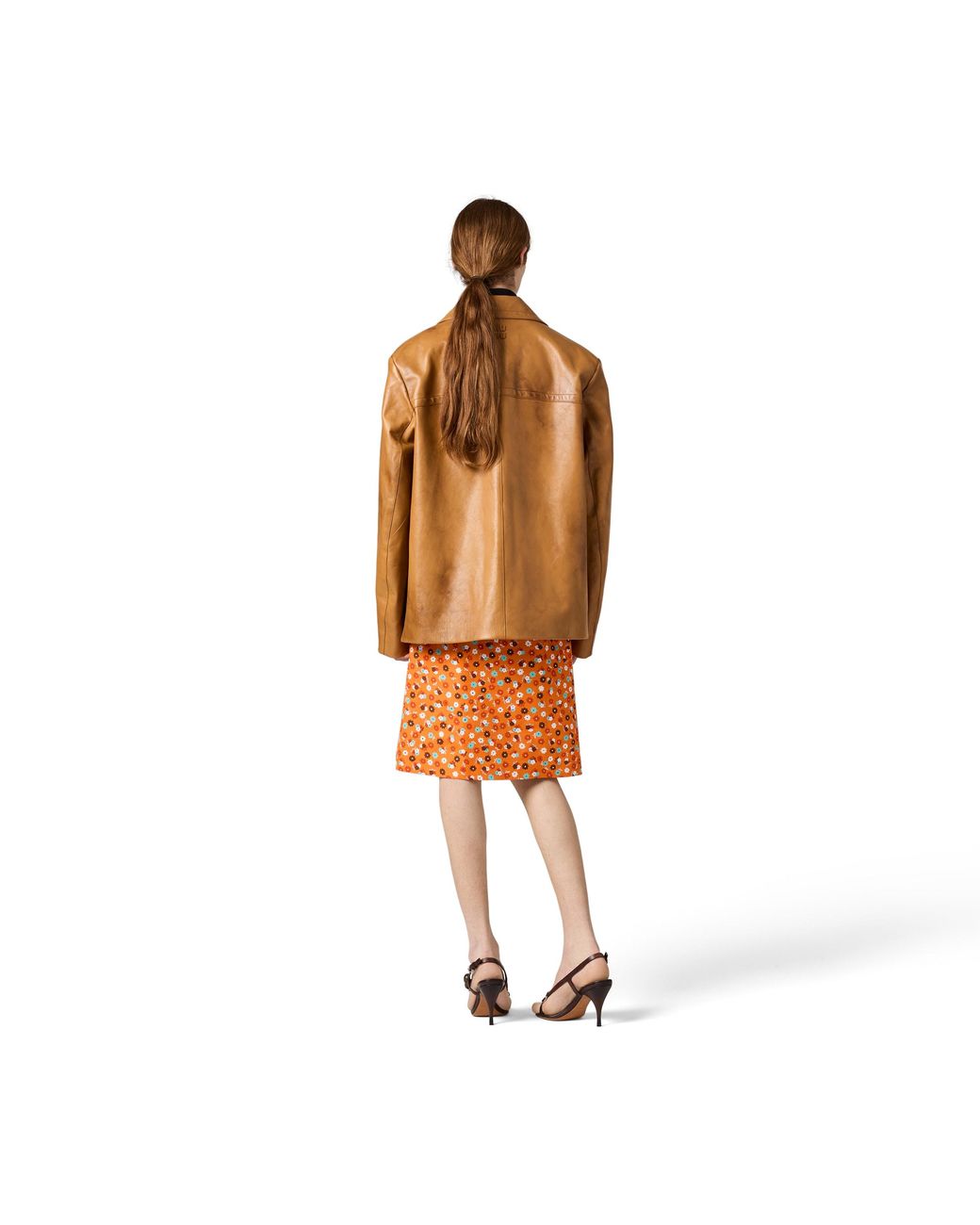 Miu Miu Brown Leather Jacket