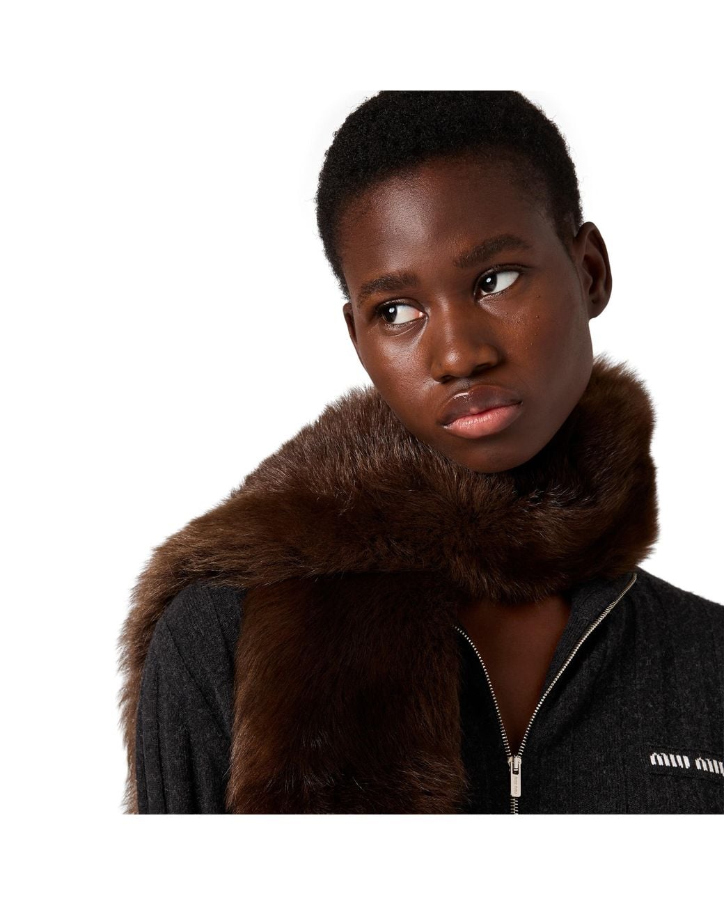 Miu Miu Black Wool And Cashmere Cardigan