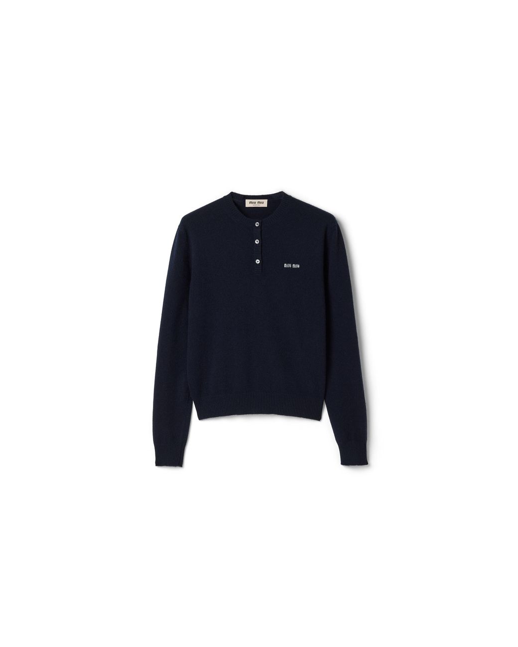 Miu Miu Blue Cashmere Sweater