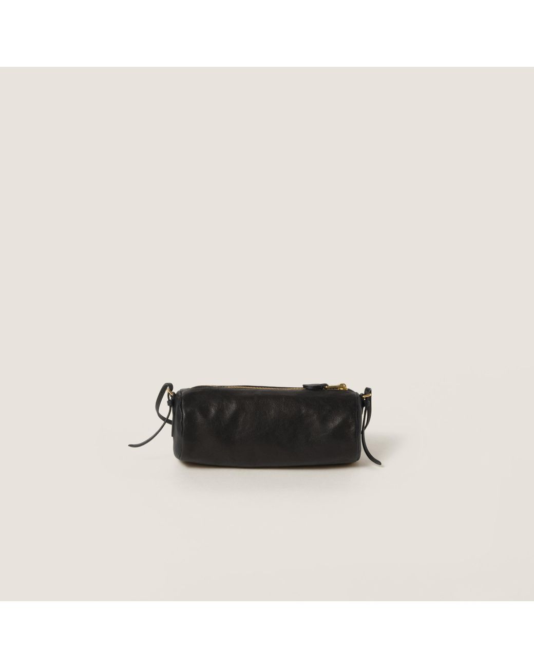 ミュウミュウ Nappa leather pouch ブラック Miu Miu Nappa Leather Pouch in Black | Lyst