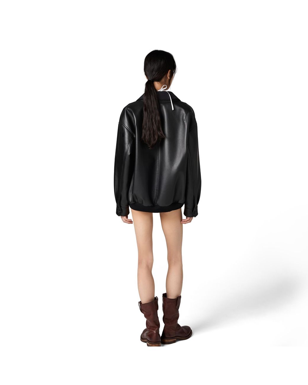 Miu Miu Black Nappa Leather Jacket