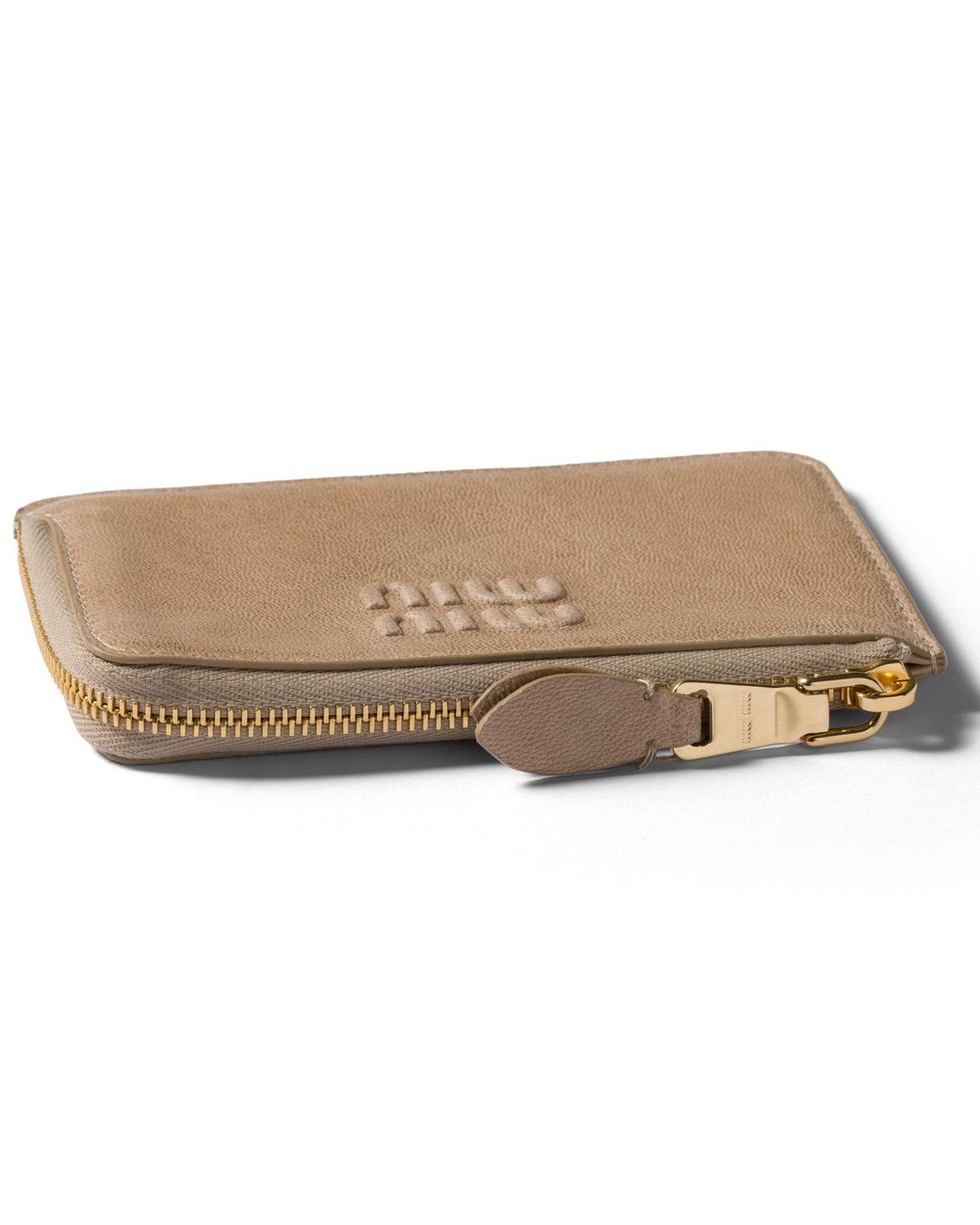 Miu Miu Natural Nappa Leather Envelope Card Holder