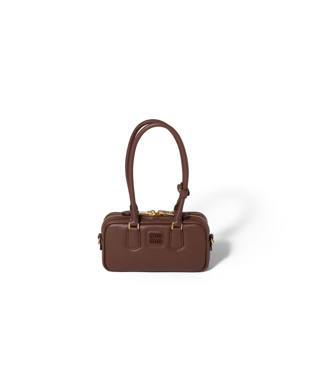 Miu Miu Brown Arcadie Leather Mini-Bag