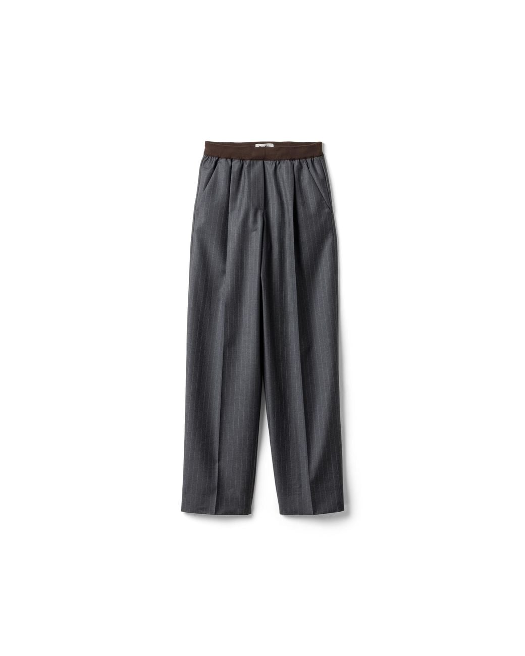Miu Miu Gray Pinstripe Pants