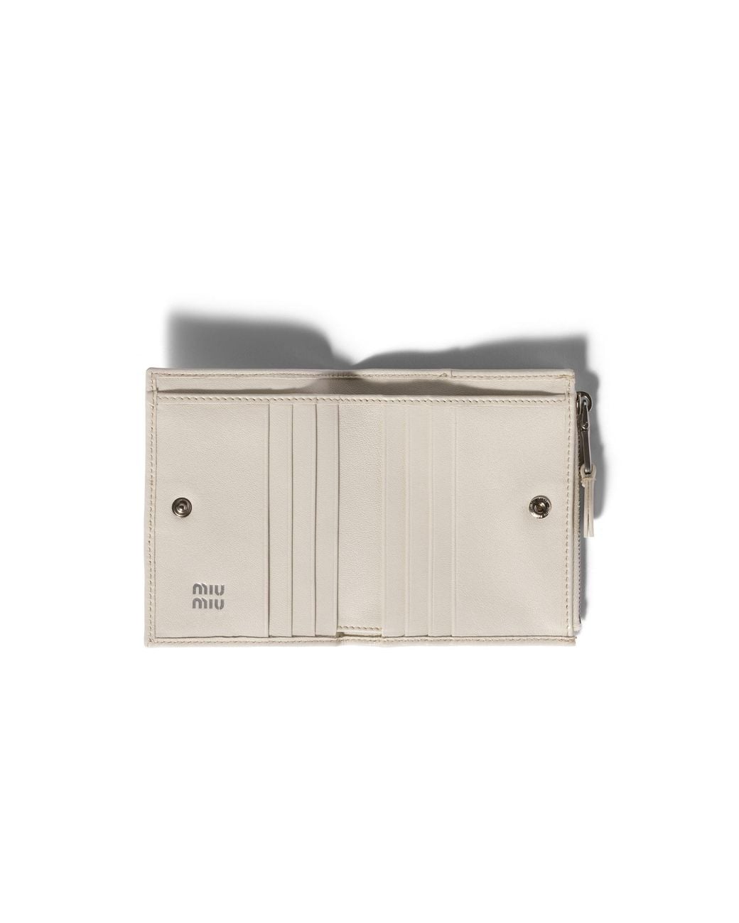 Miu Miu White Small Leather Wallet