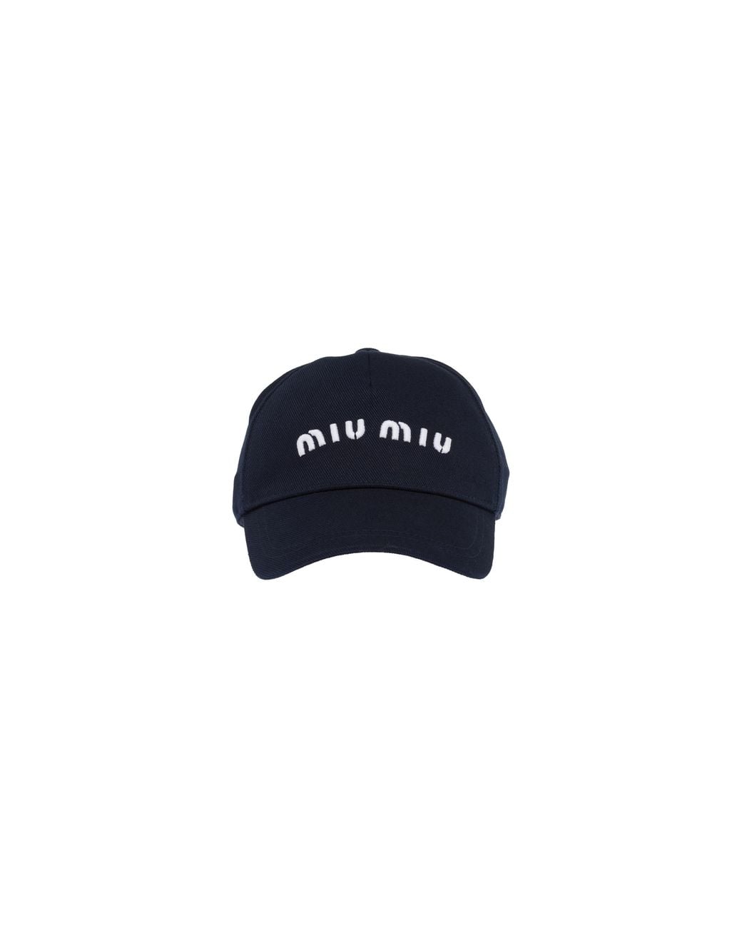 Miu Miu Blue Drill Baseball Cap