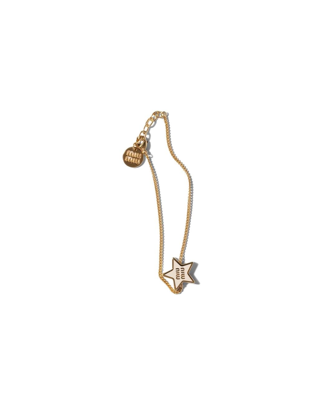 Miu Miu Metallic Enameled Metal Bracelet