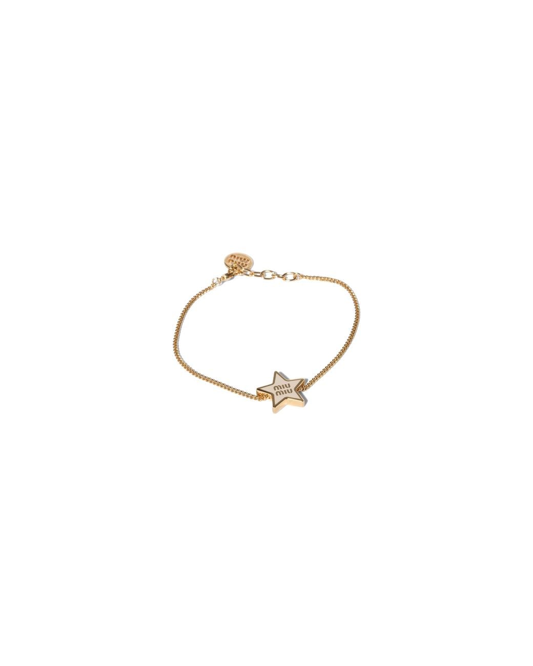 Miu Miu Metallic Enameled Metal Bracelet