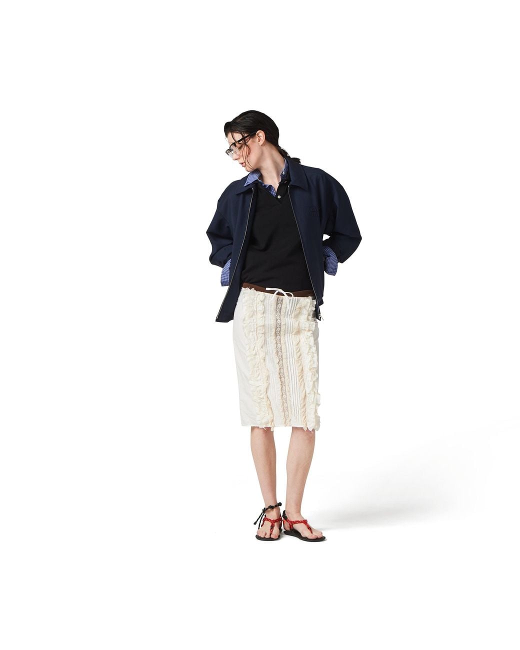 Miu Miu Blue Mohair Blouson Jacket