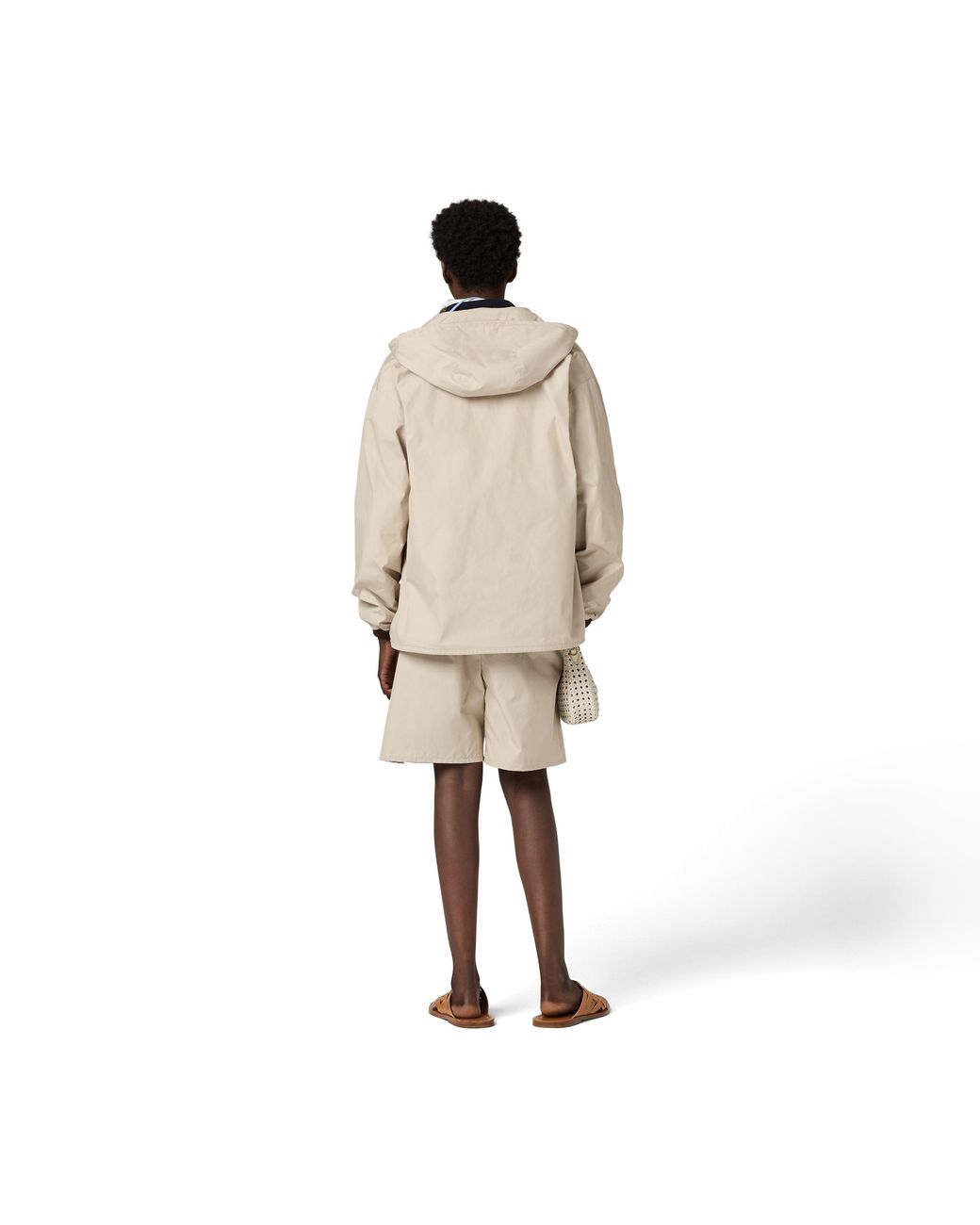 Miu Miu Natural Panama Cotton Bermudas