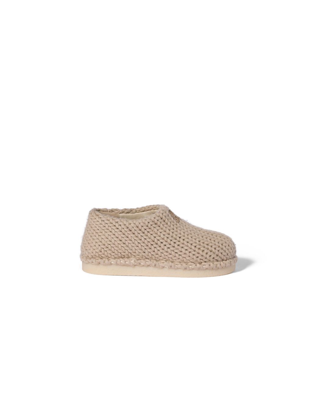 Miu Miu Natural Knit Mules