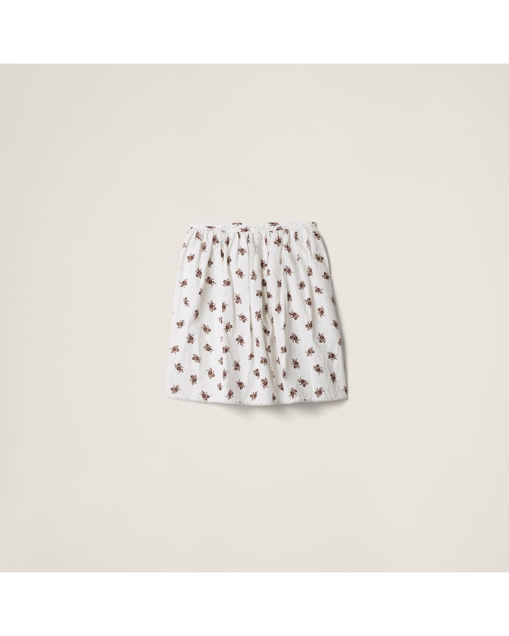 MiuMiu Slubbed Poplin Skirt スラブド ポプリン スカート 上品 29905057_59134948_600.jpg