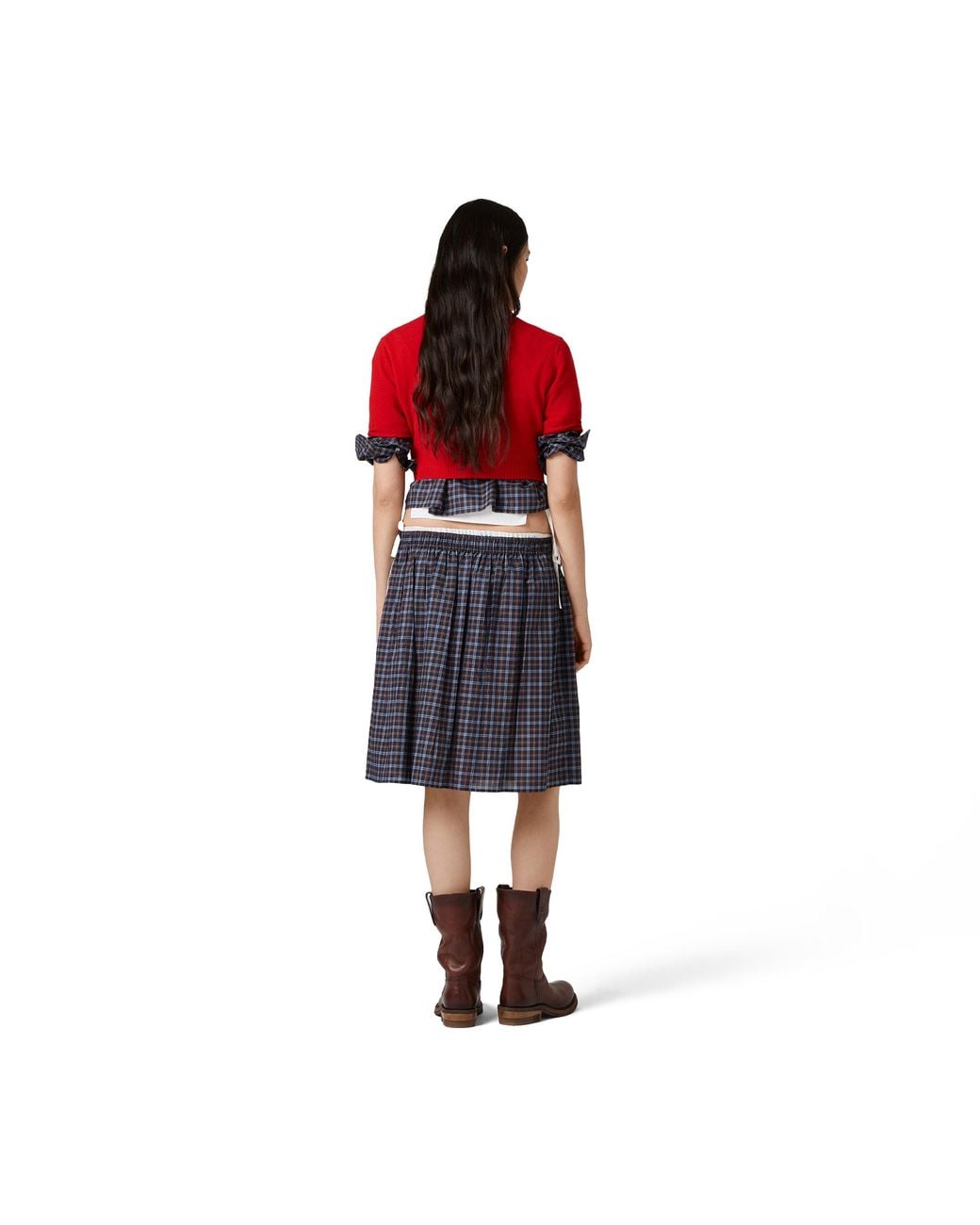 Maglia Cropped di Miu Miu in Red
