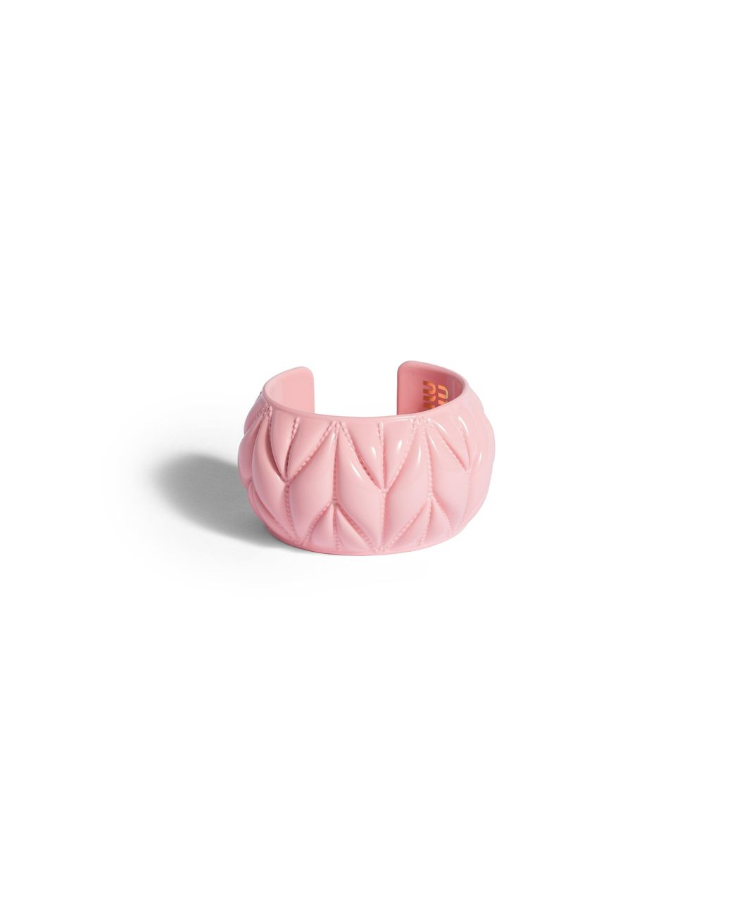 Miu Miu Pink Bracelet With Matelassé Motif