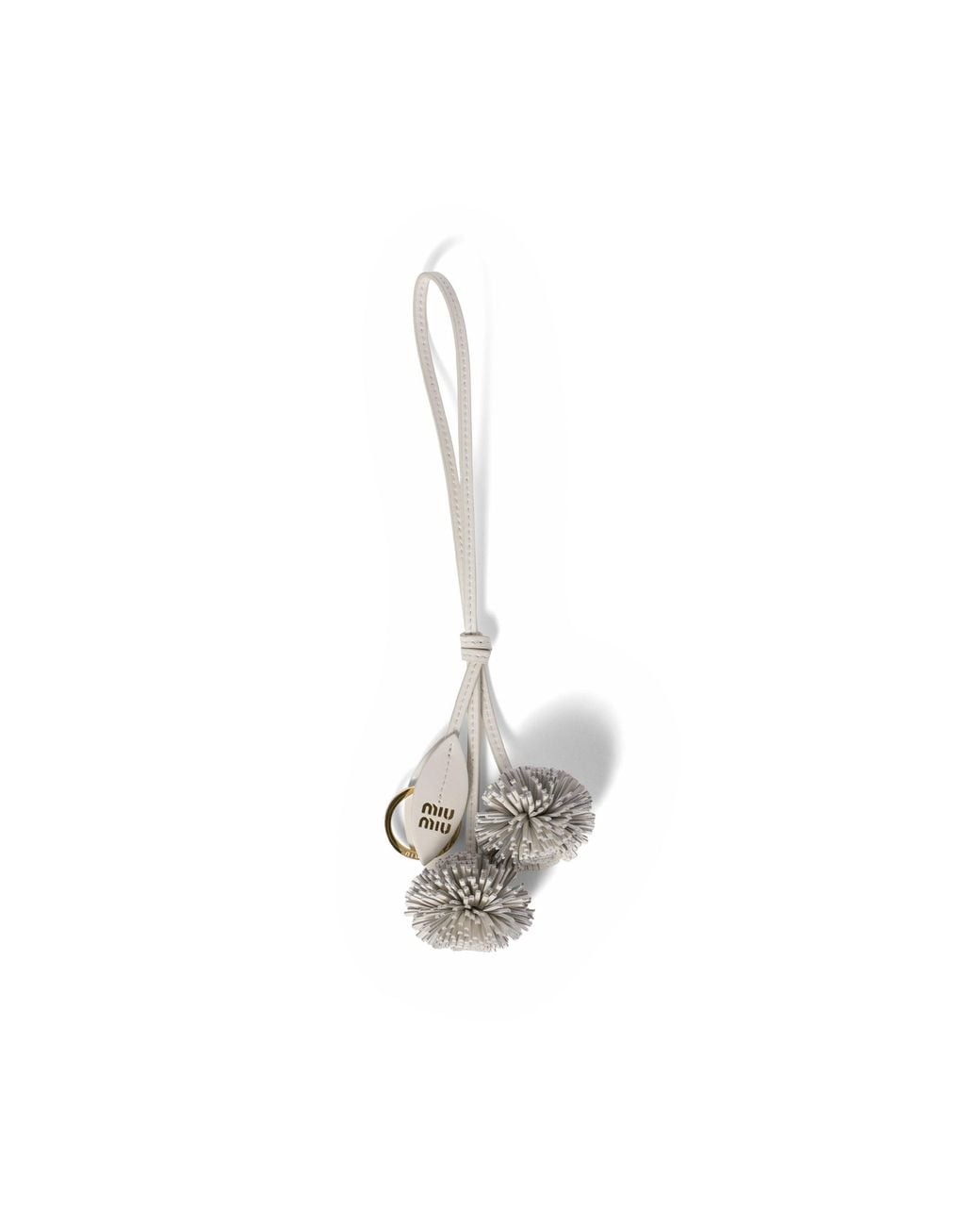 Miu Miu Metallic Trick Leather Keyring