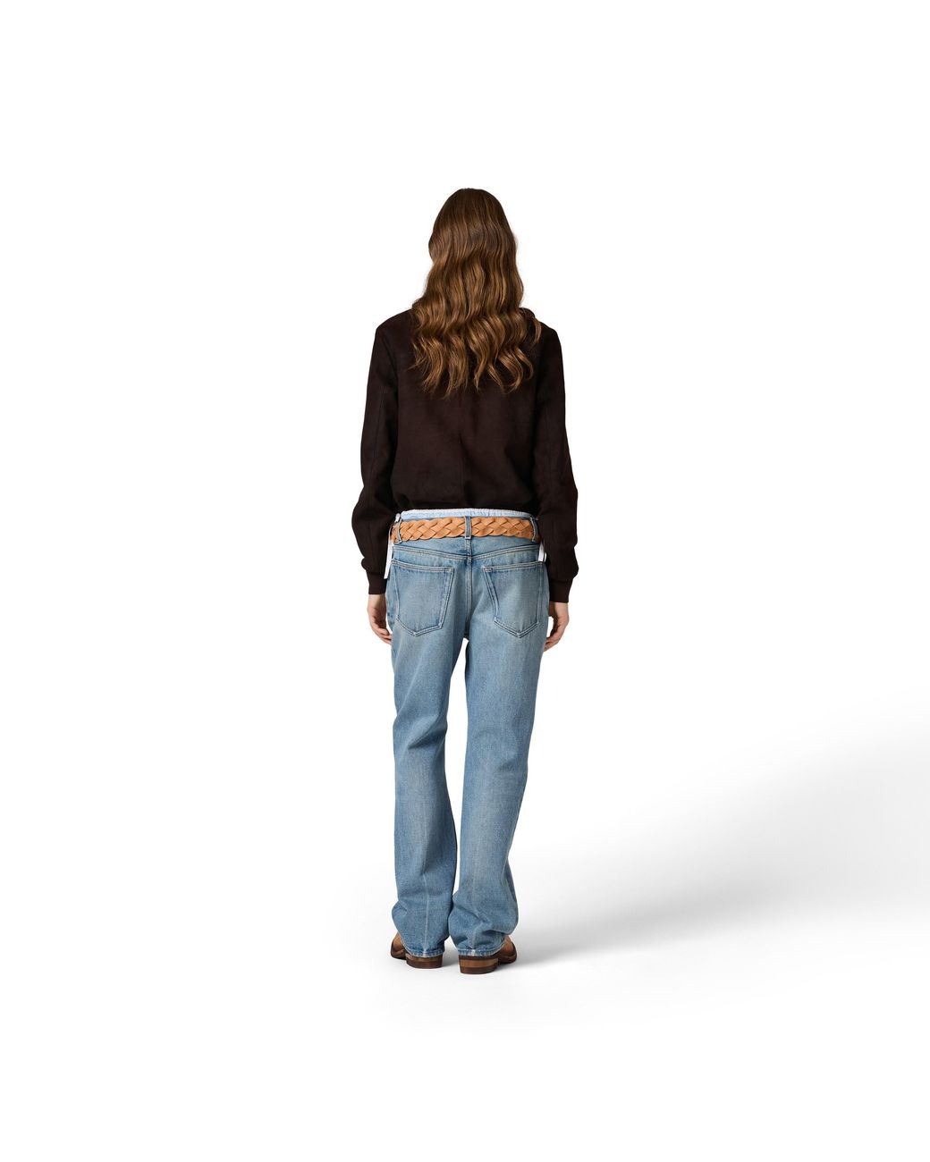 Miu Miu Blue Five-Pocket Washed Denim Jeans