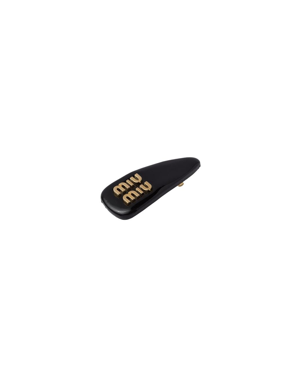 Miu Miu Black Tortoise Hair Clip