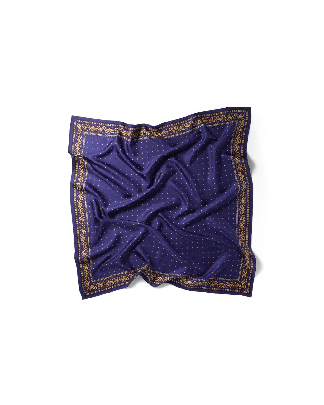 Miu Miu Purple Printed Twill Scarf