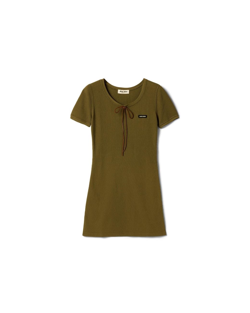 Miu Miu Green Cotton Dress