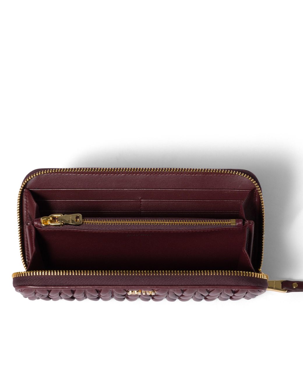 Miu Miu Red Large Matelassé Nappa Leather Wallet