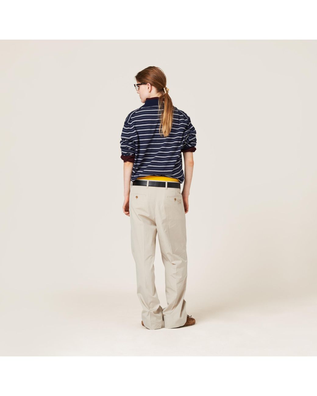 Miu Miu Jersey Polo Shirt | White | FARFETCH
