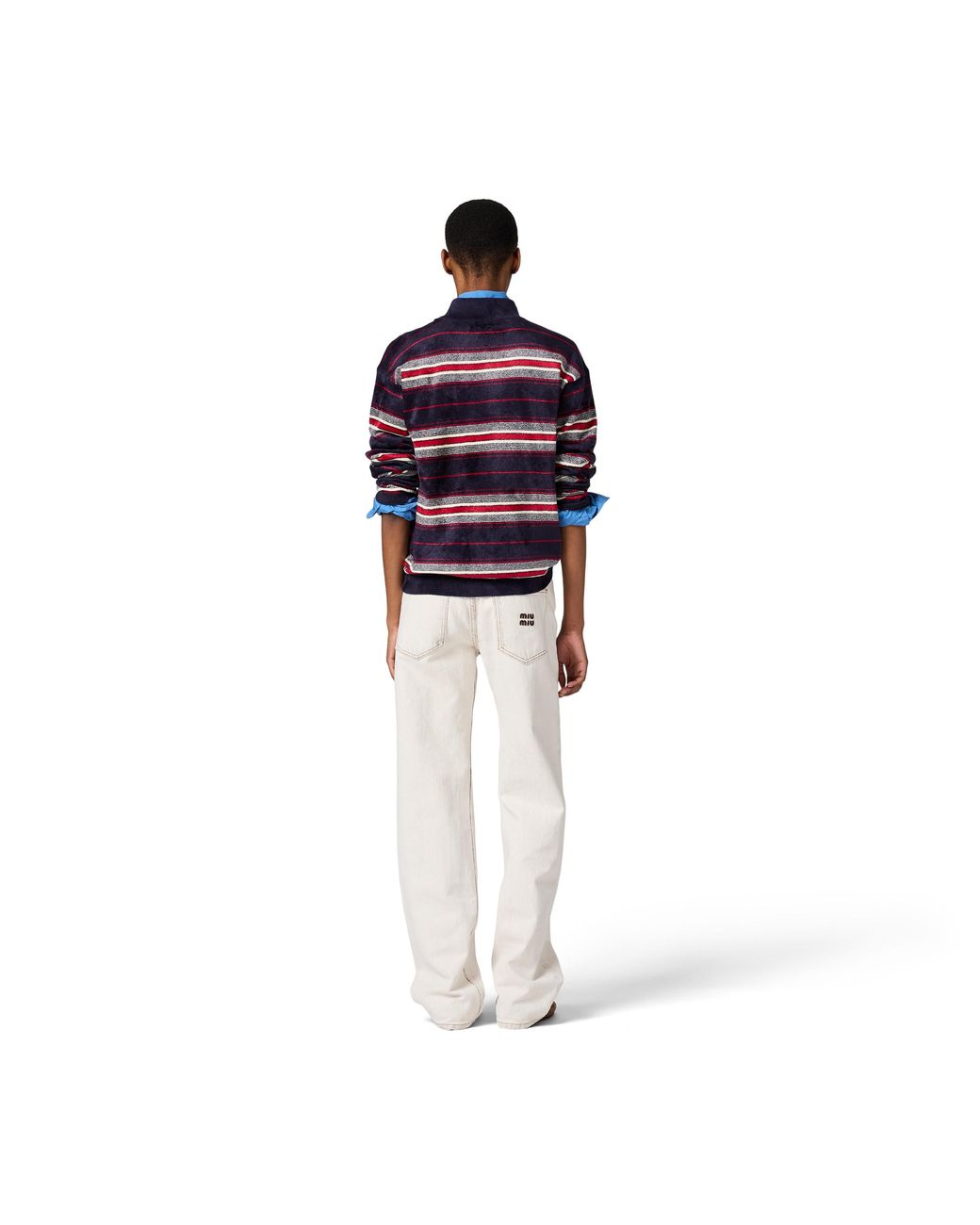 Miu Miu White Five-Pocket Denim Jeans