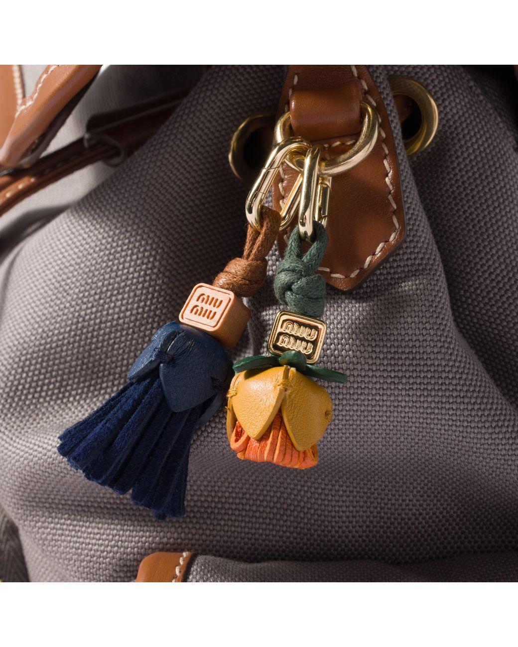 Miu Miu Blue Leather Micro Trick