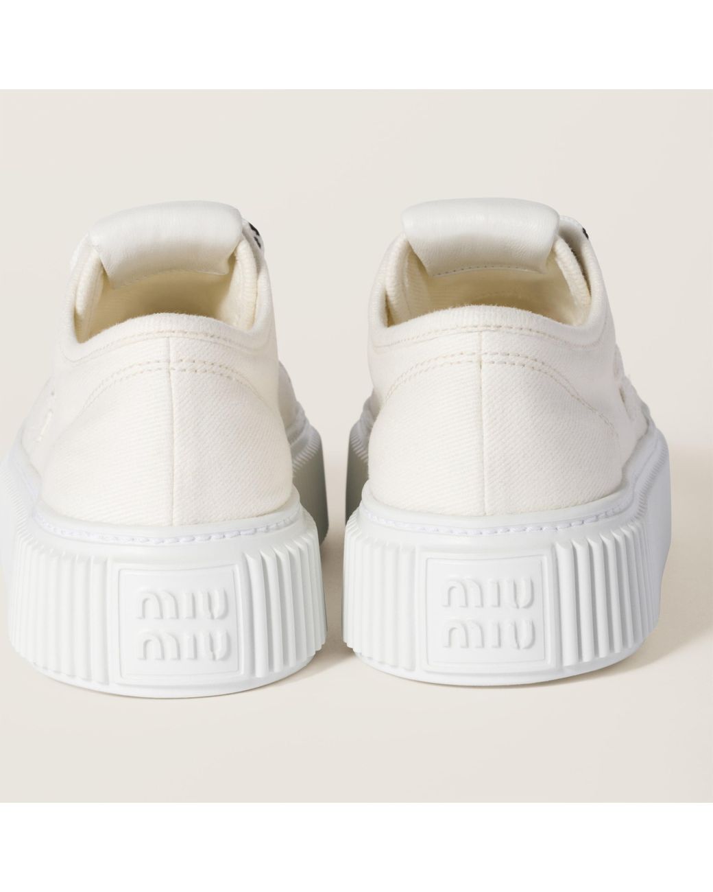 MiuMiu＊Denim sneakers with logo デニムスニーカー＊送料込 210.jpg