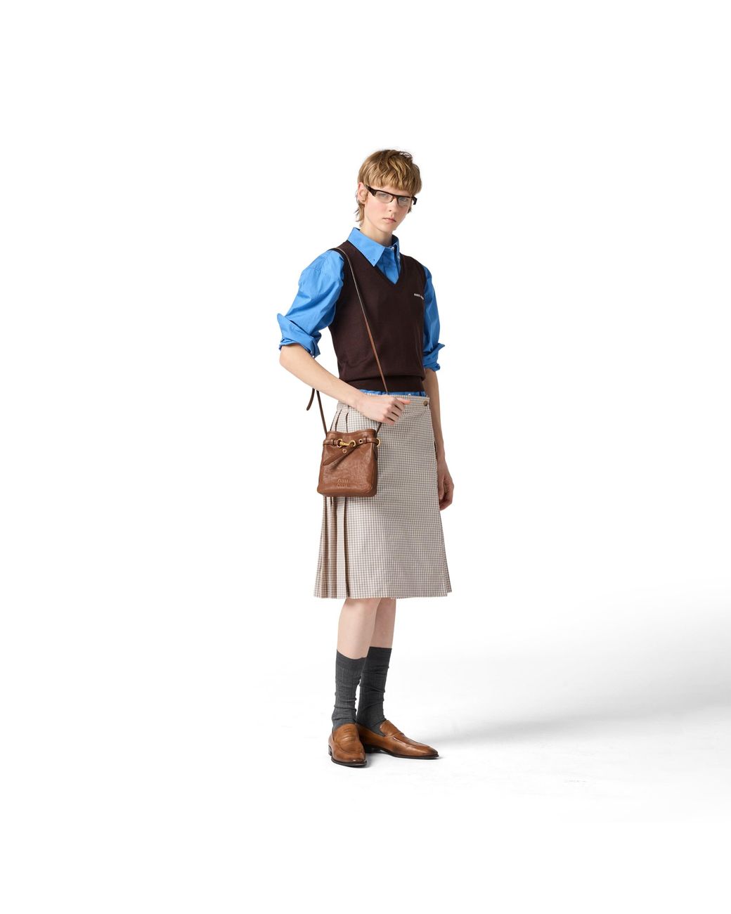 Miu Miu Purple Wool Sweater Vest