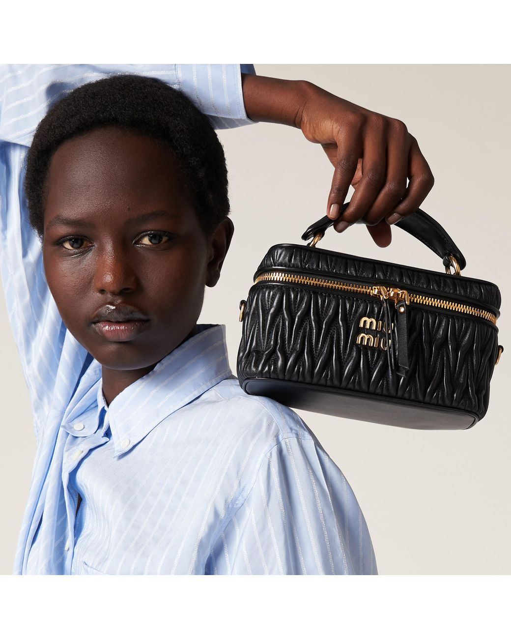 Matelassé nappa leather shoulder bag sale