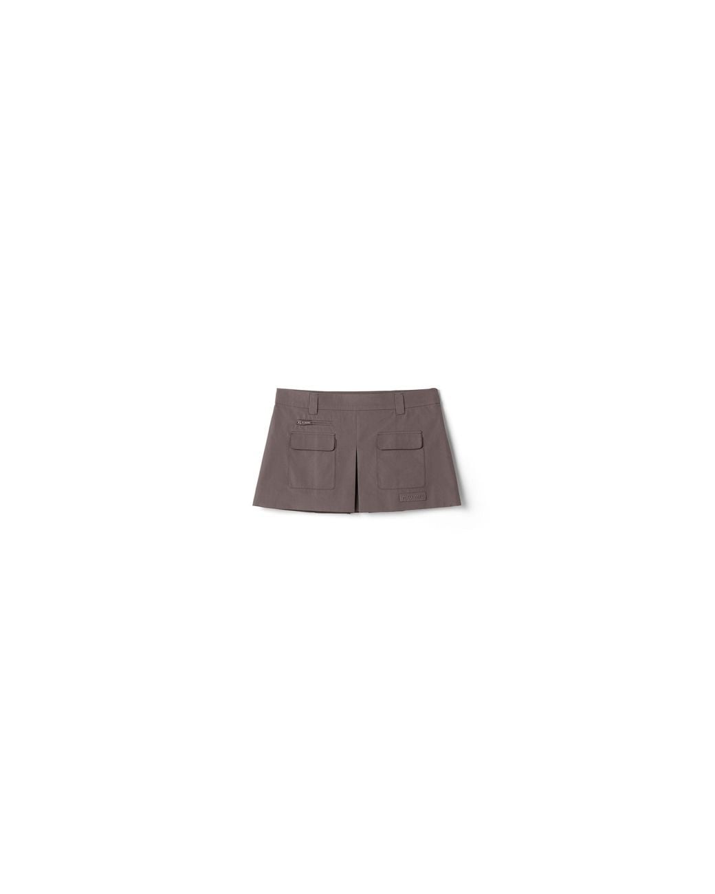 Miu Miu Brown Poplin Miniskirt