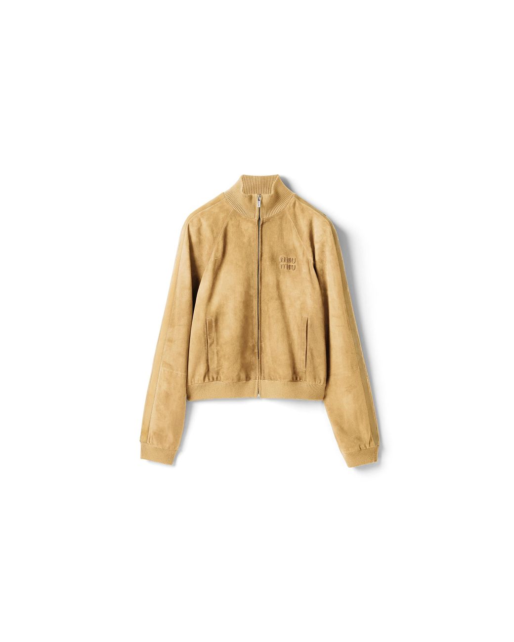 Miu Miu Natural Waxed Suede Jacket