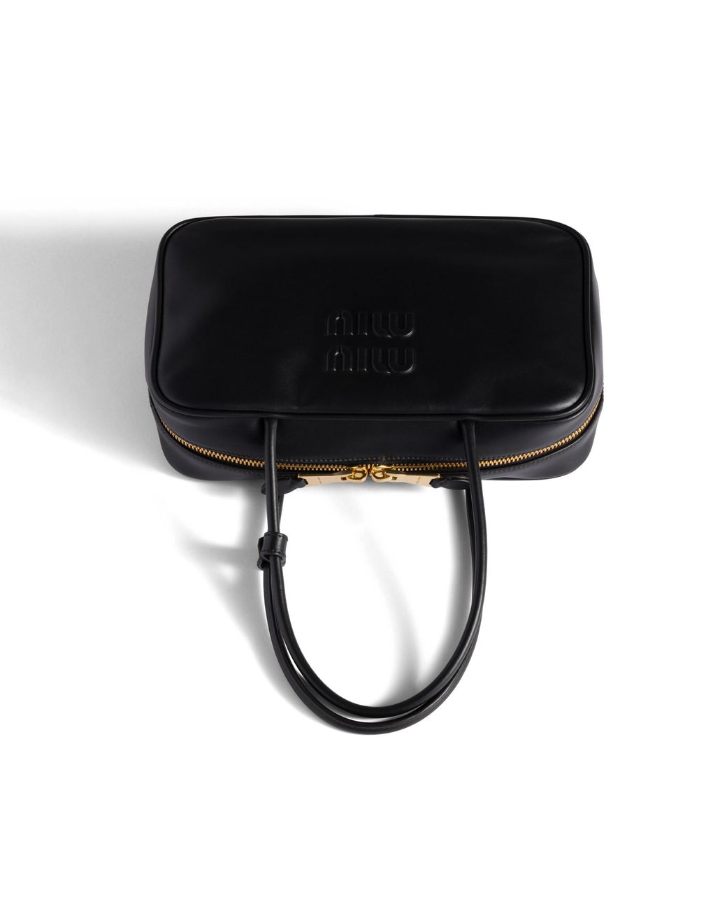 Miu Miu Black Beau Leather Top-Handle Bag