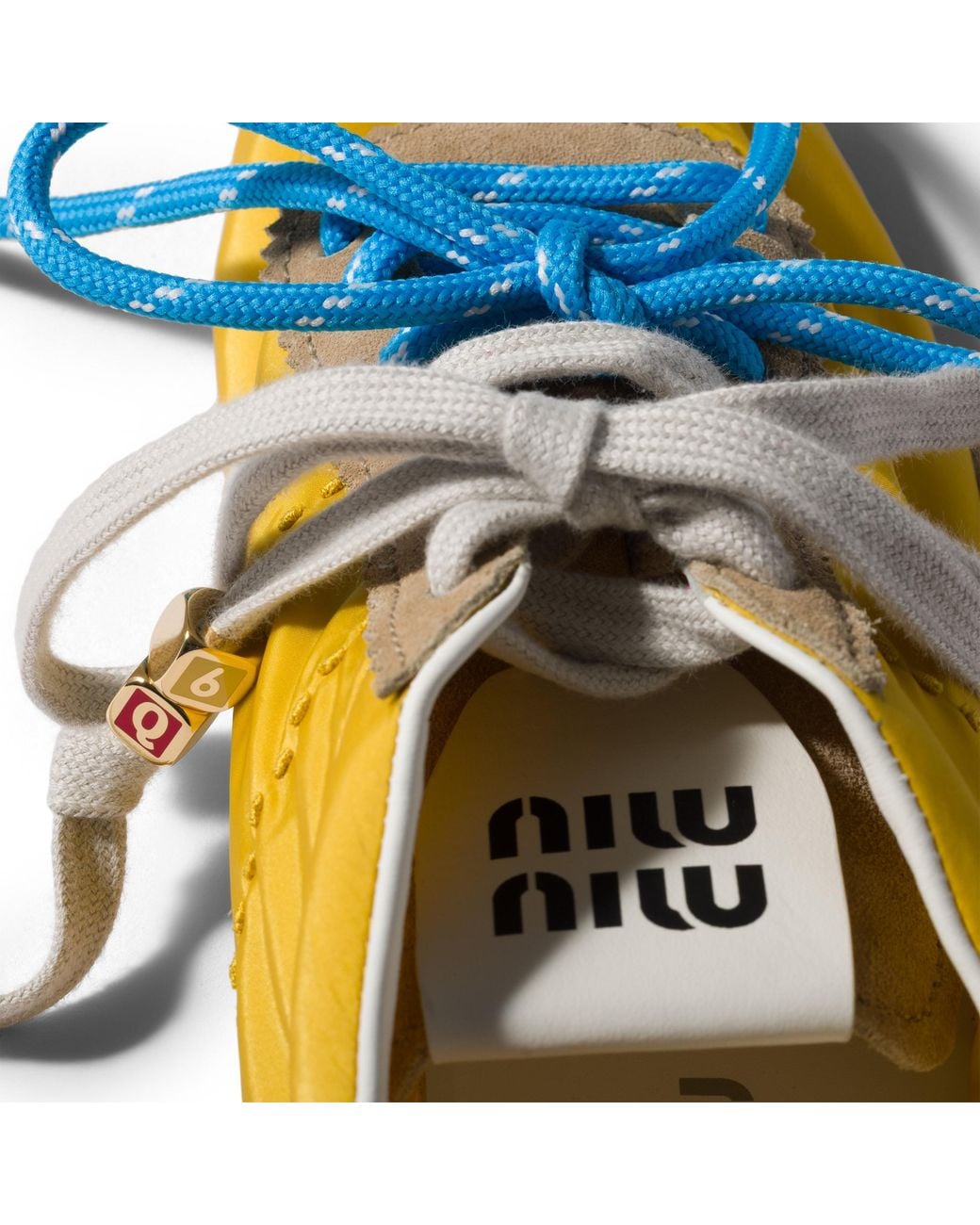 Miu Miu Pink Enameled Metal Dice Charm