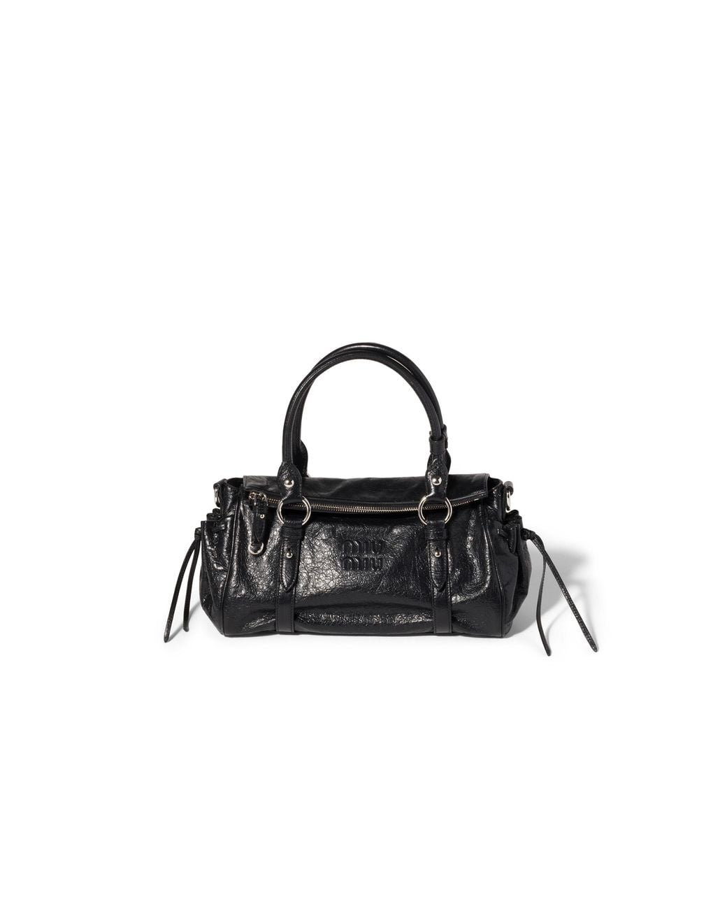 Miu Miu Black Nappa Leather Handbag
