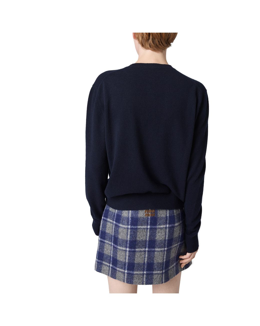 Miu Miu Blue Cashmere Sweater