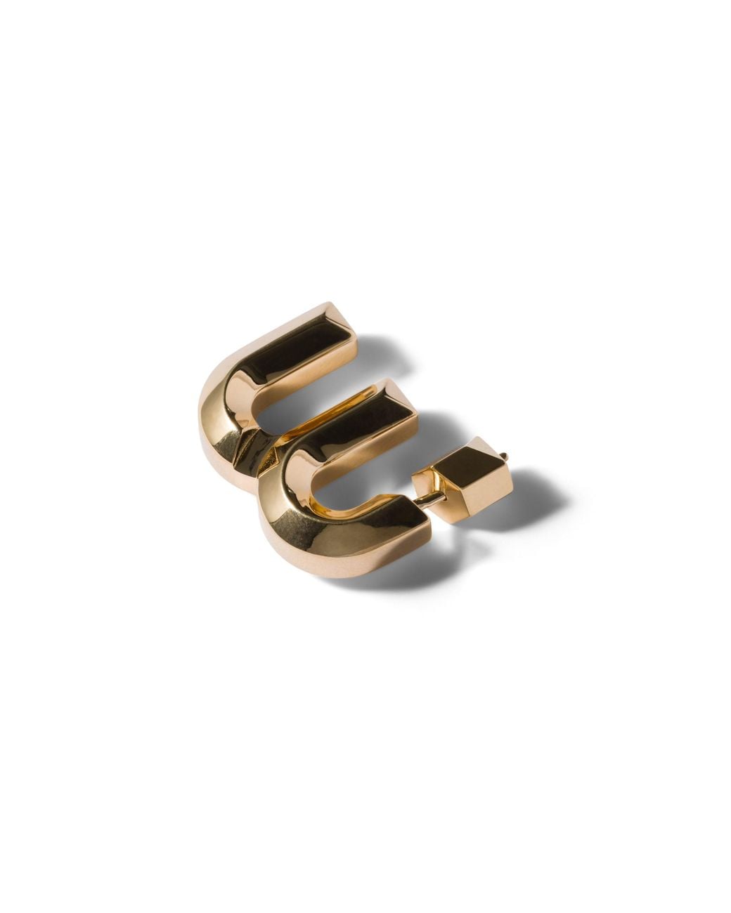 Miu Miu Metallic Metal Earrings