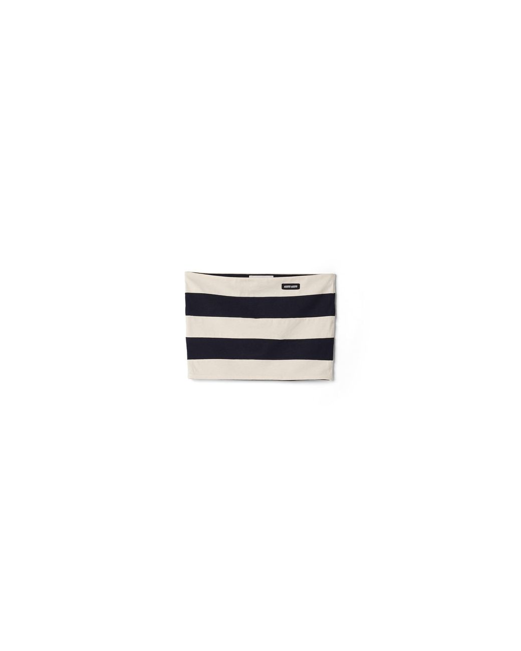 Miu Miu Black Striped Jersey Top