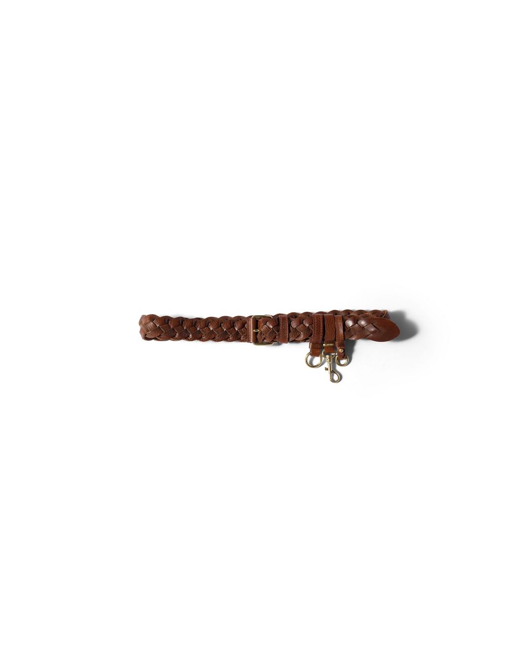 Miu Miu Brown Woven Leather Belt