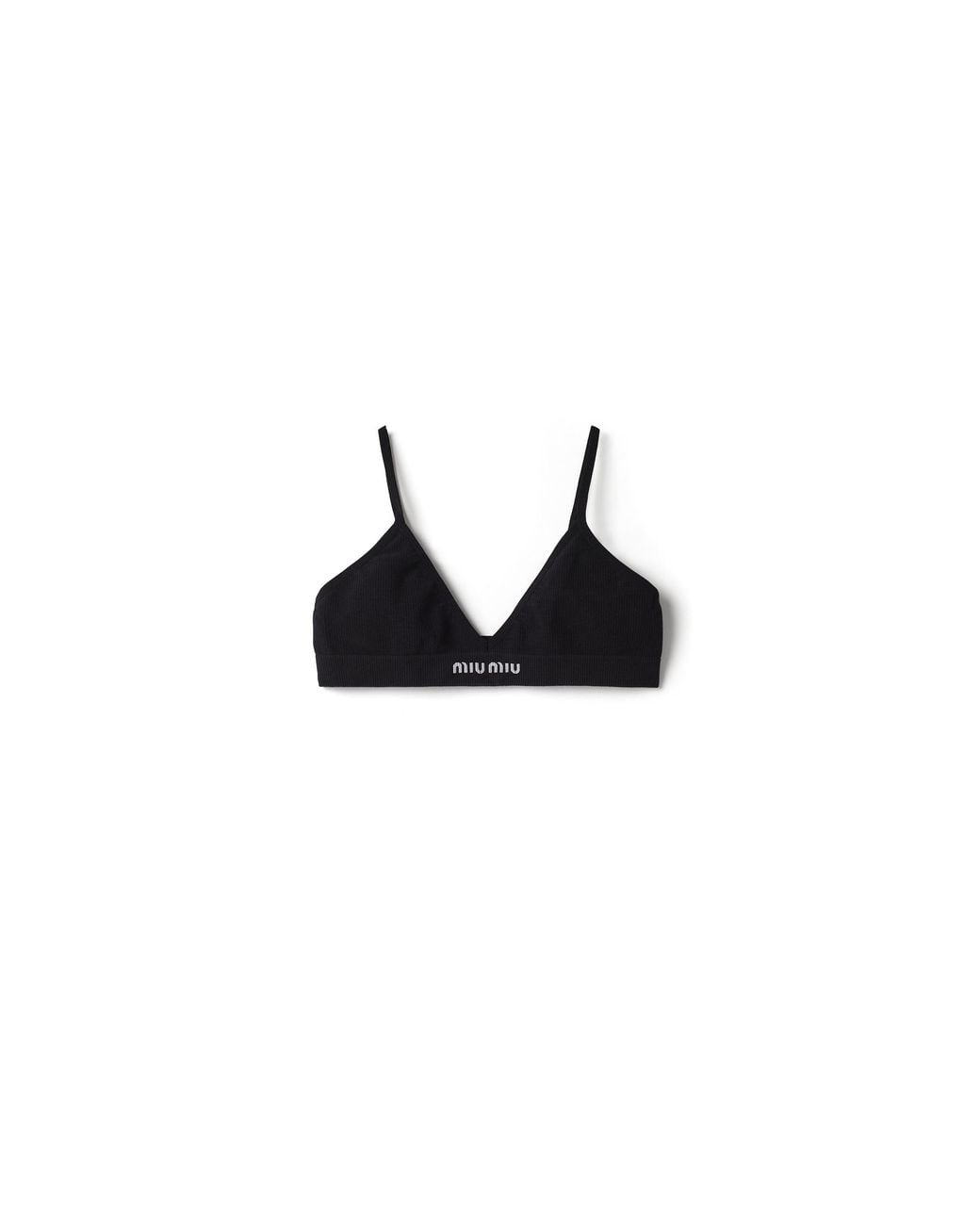 Miu Miu Black Seamless Bra