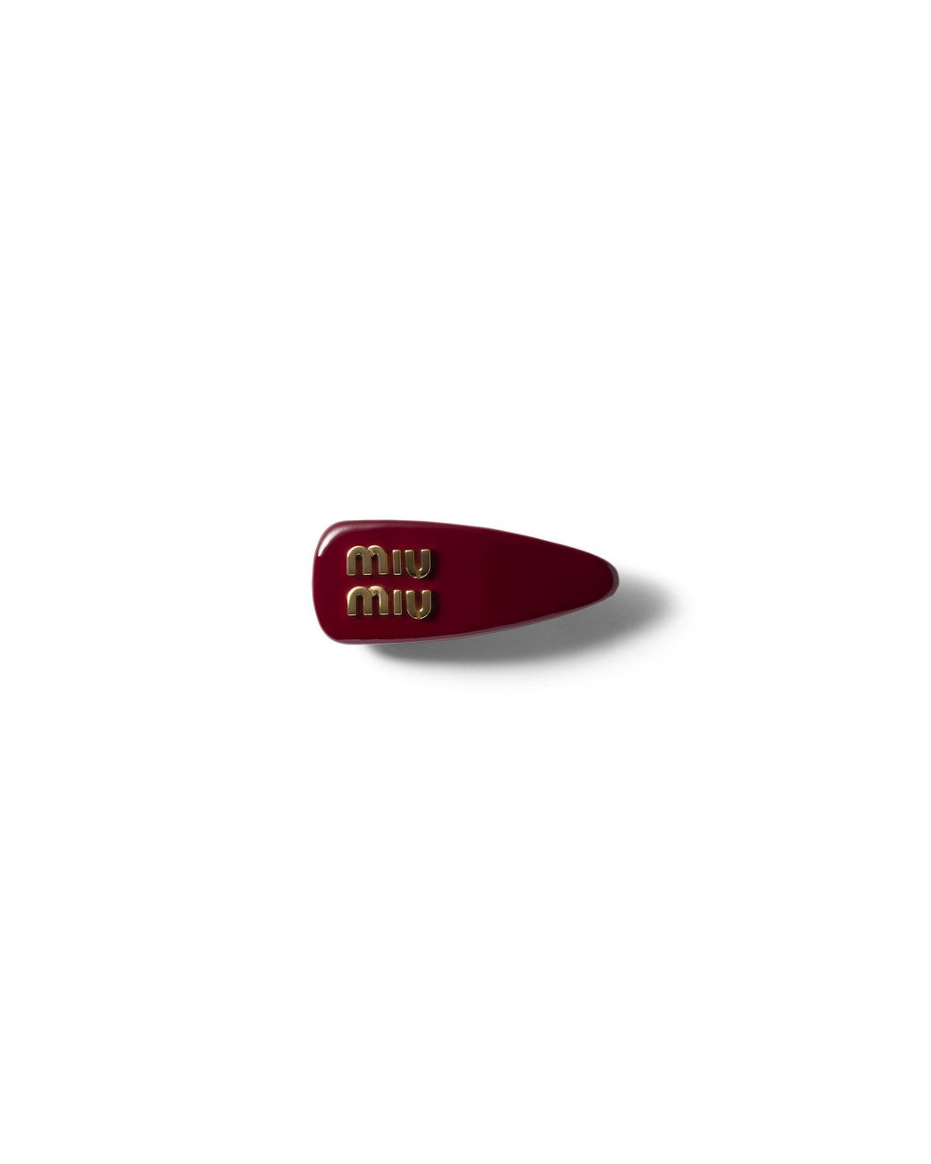 Miu Miu Red Patent Leather Hair Clip